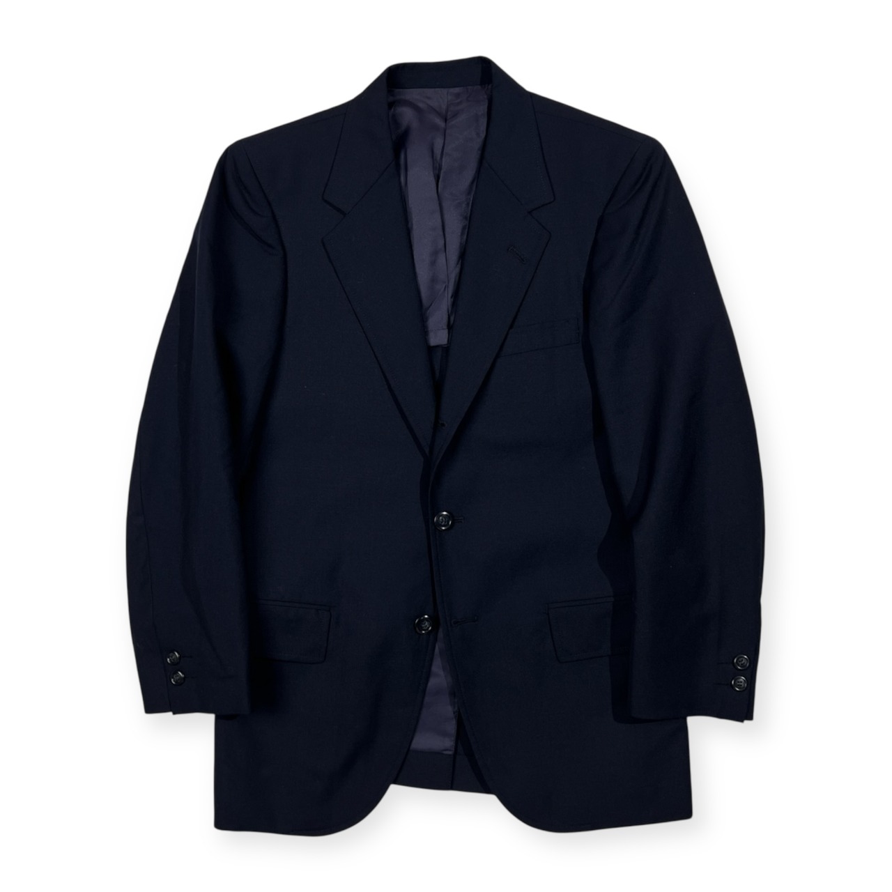 70s ビンテージ VAN JAC ヴァンヂャケット 段返3B テーラードジャケット サイズ (87)160-81-70 /ネイビー/当時物