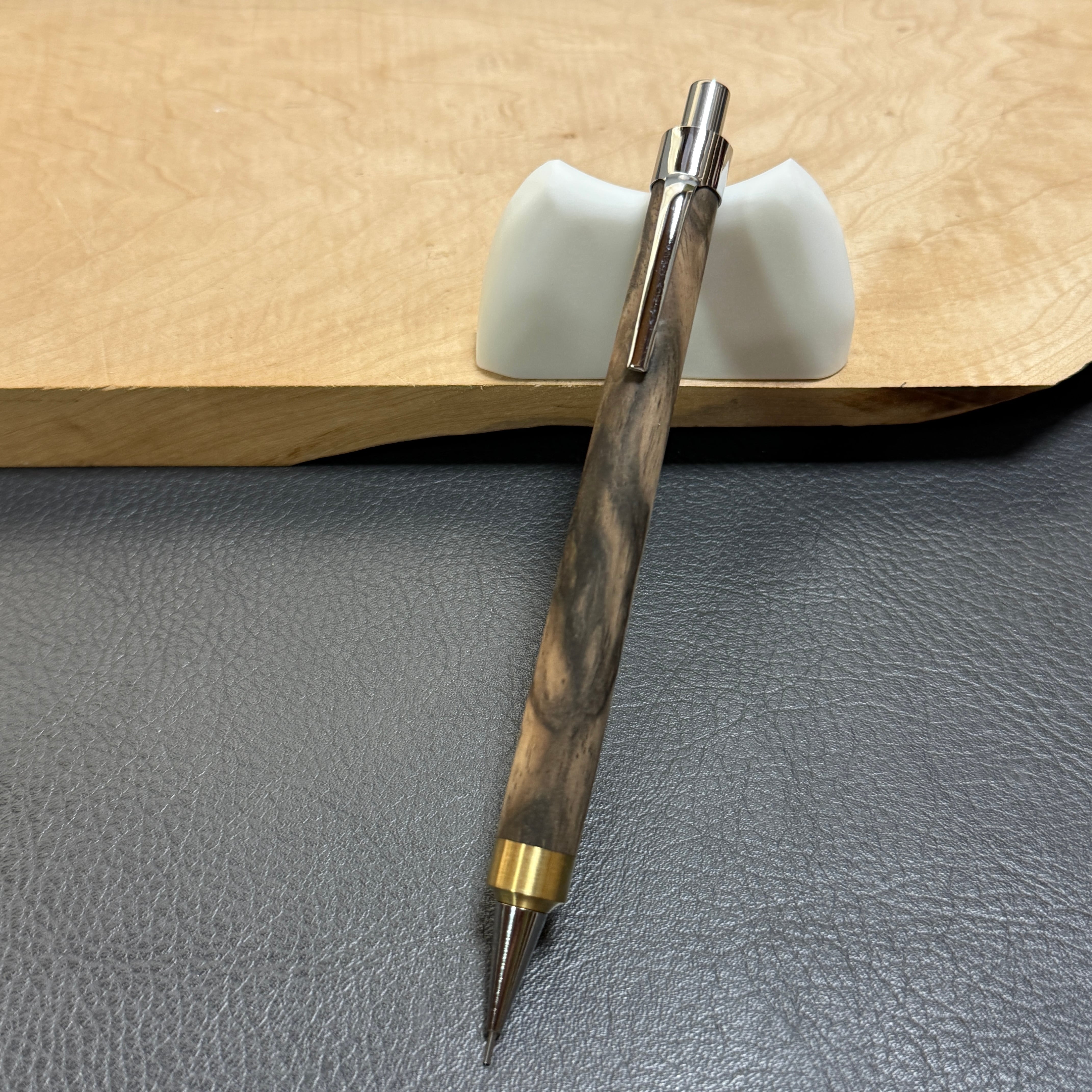 73モンゾ木製シャーペン 強低重心新テーパータイプ 真鍮 handwood