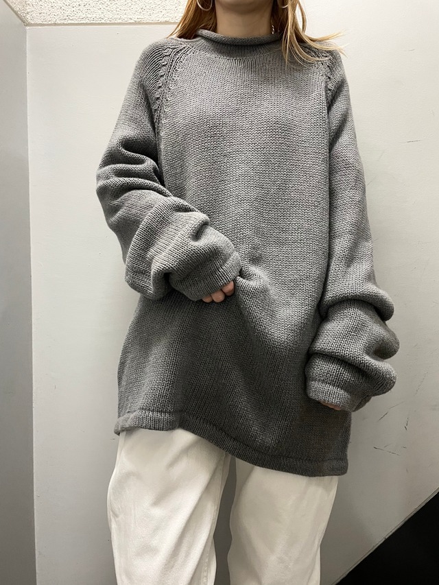 J.CREW ロールネック コットンニット | 古着屋 Boogie