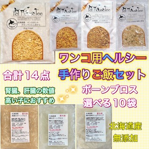 ワンコ用ヘルシー手作りご飯セット　腎臓、肝臓数値が気になる子に！　シニア　ダイエット　アレルギー　健康　長生きご飯　手作りフード　魚　鶏　じゃがいも　肥満　関節　腸活