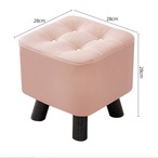 小さいスツール 無垢材 スツール 高さ28cm ５カラー グレー ピンク ブラウン 家庭用 玄関椅子 靴用スツール コーヒーテーブル用スツール 大人用 子供用 小さなスツール リビングルーム用 ドア用スツール