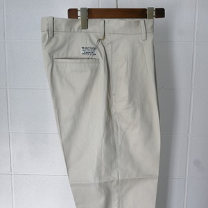 WACKOMARIA DOUBLE PLEATED CHINO TROUSERS