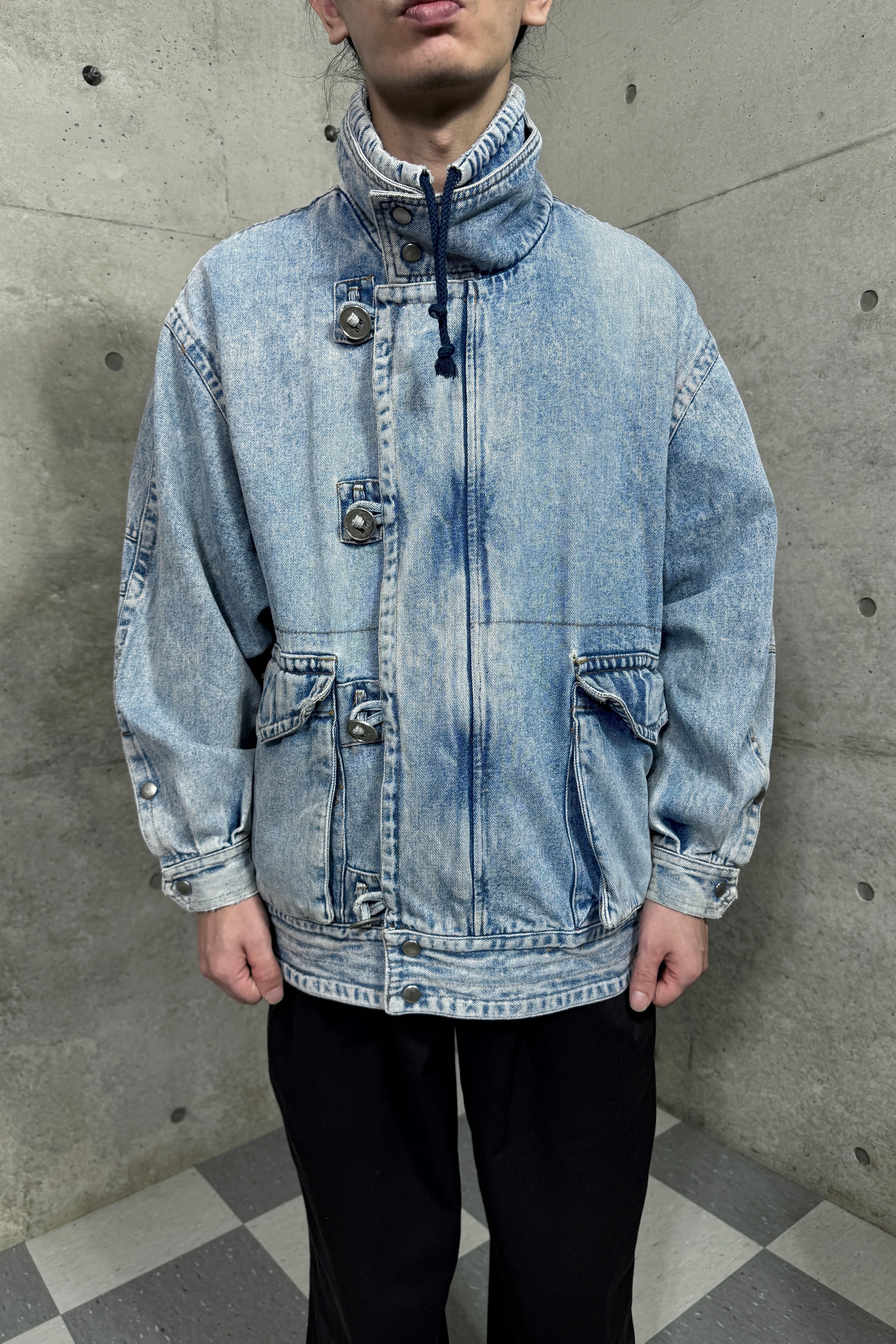 "EURO" vintage design denim blouson