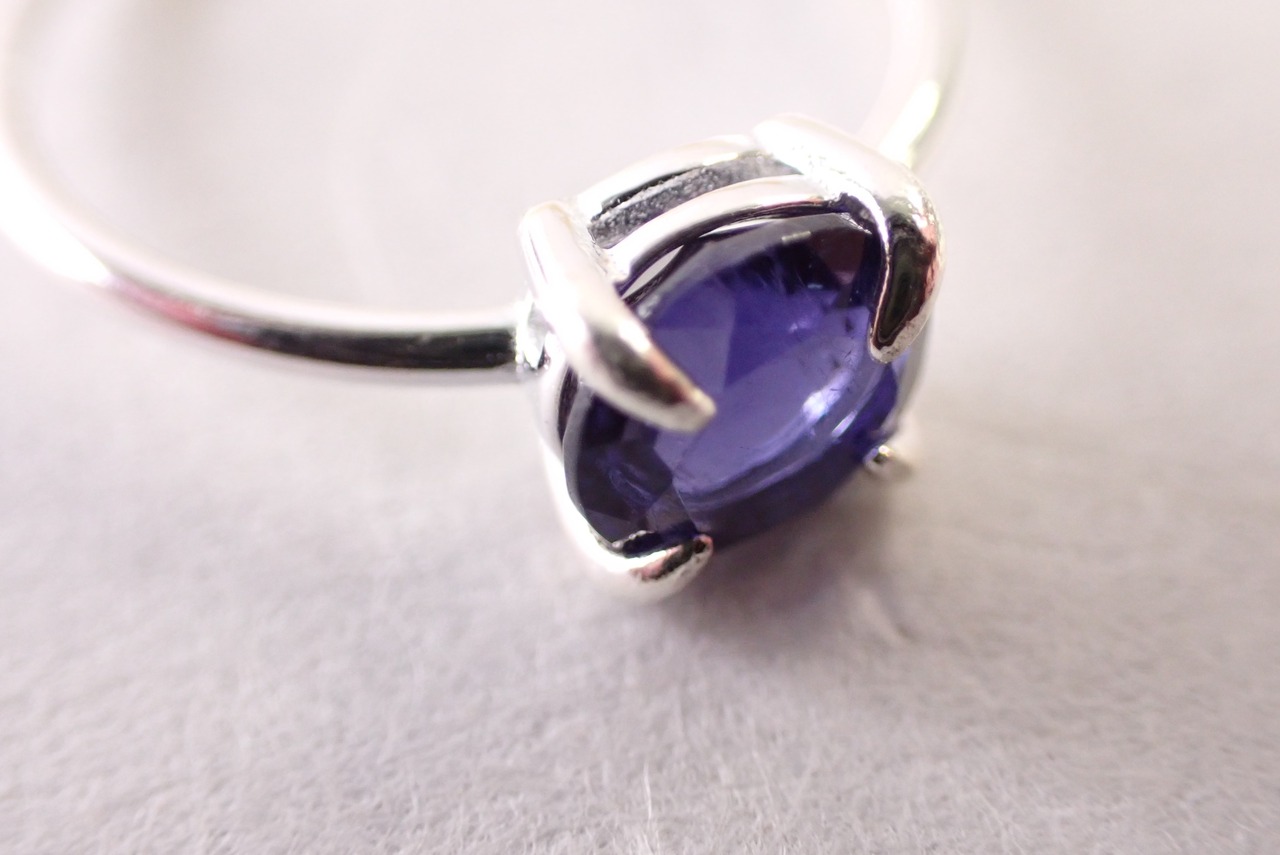 アイオライトリング　0.72ct　[C7‐446]