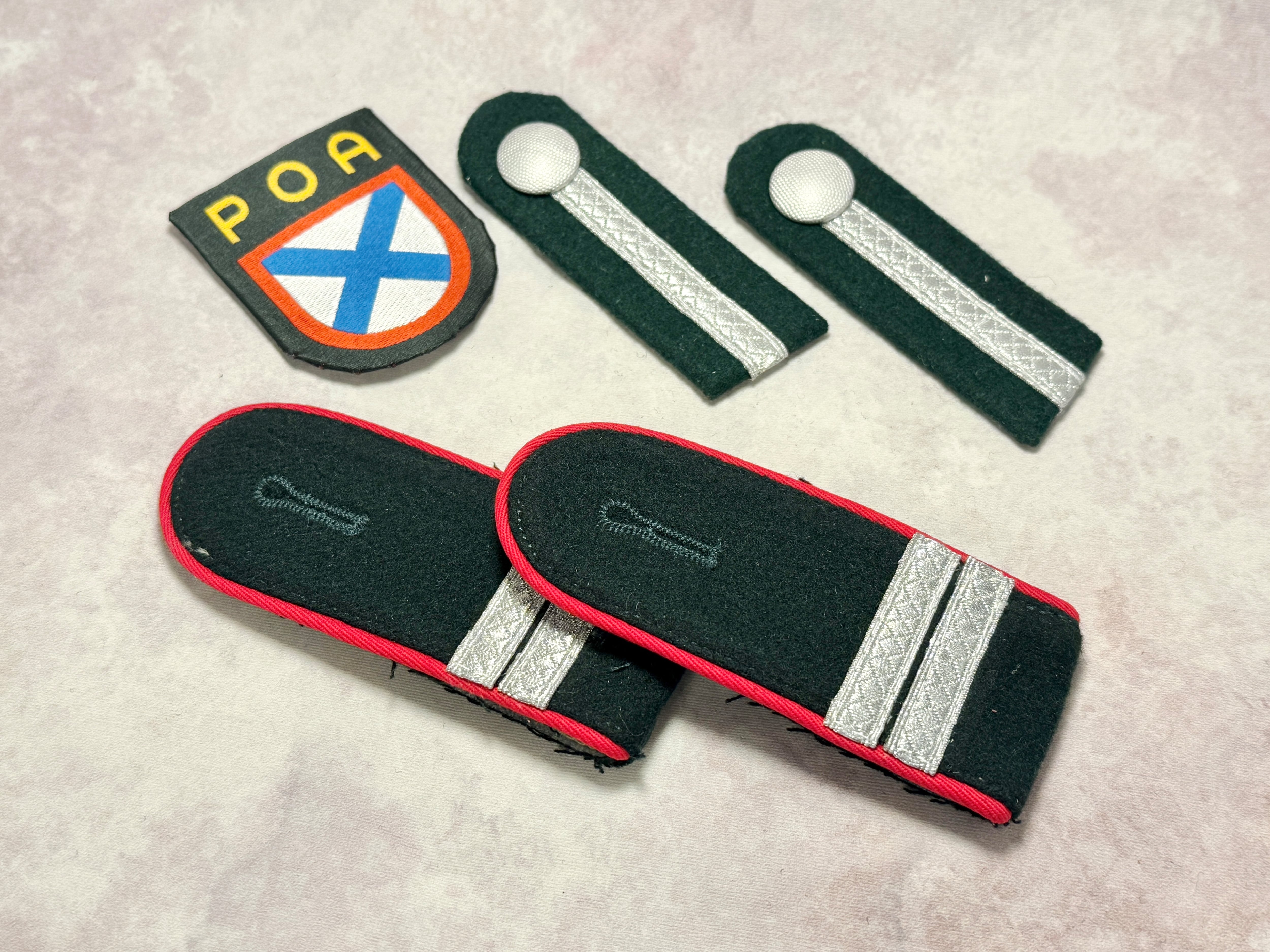 WWII ドイツ軍 東方義勇兵（ロシア解放軍POA) 徽章セット（Унтер
