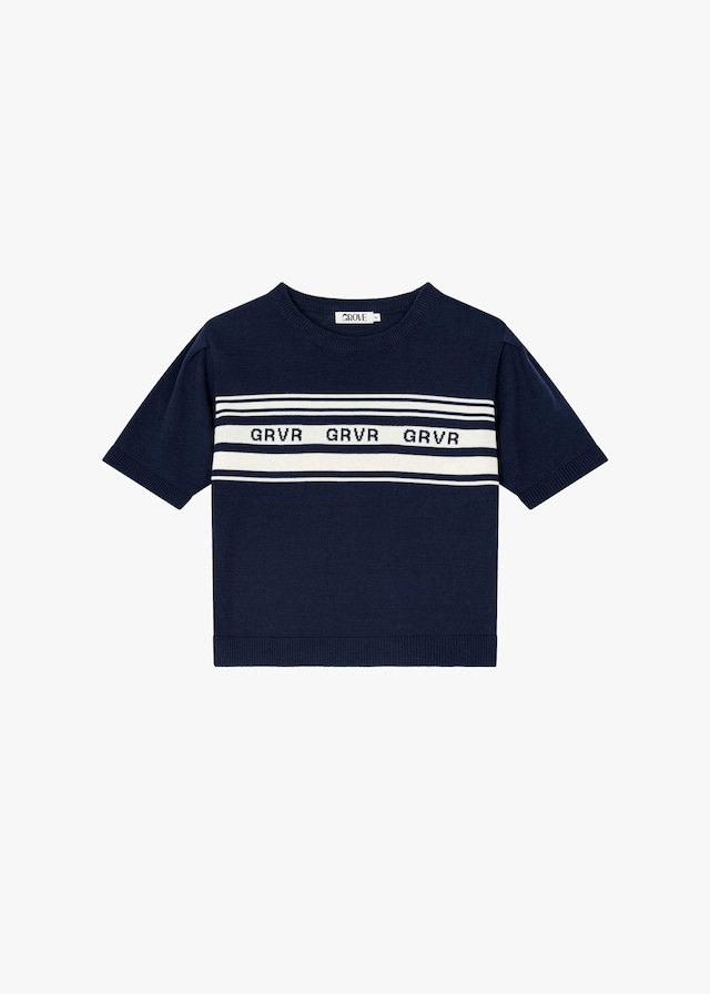 [GROVE] GRVR SS KNIT [4COLOR] 正規品 韓国ブランド 韓国ファッション 韓国代行 日本 店舗  ブランド グローブ