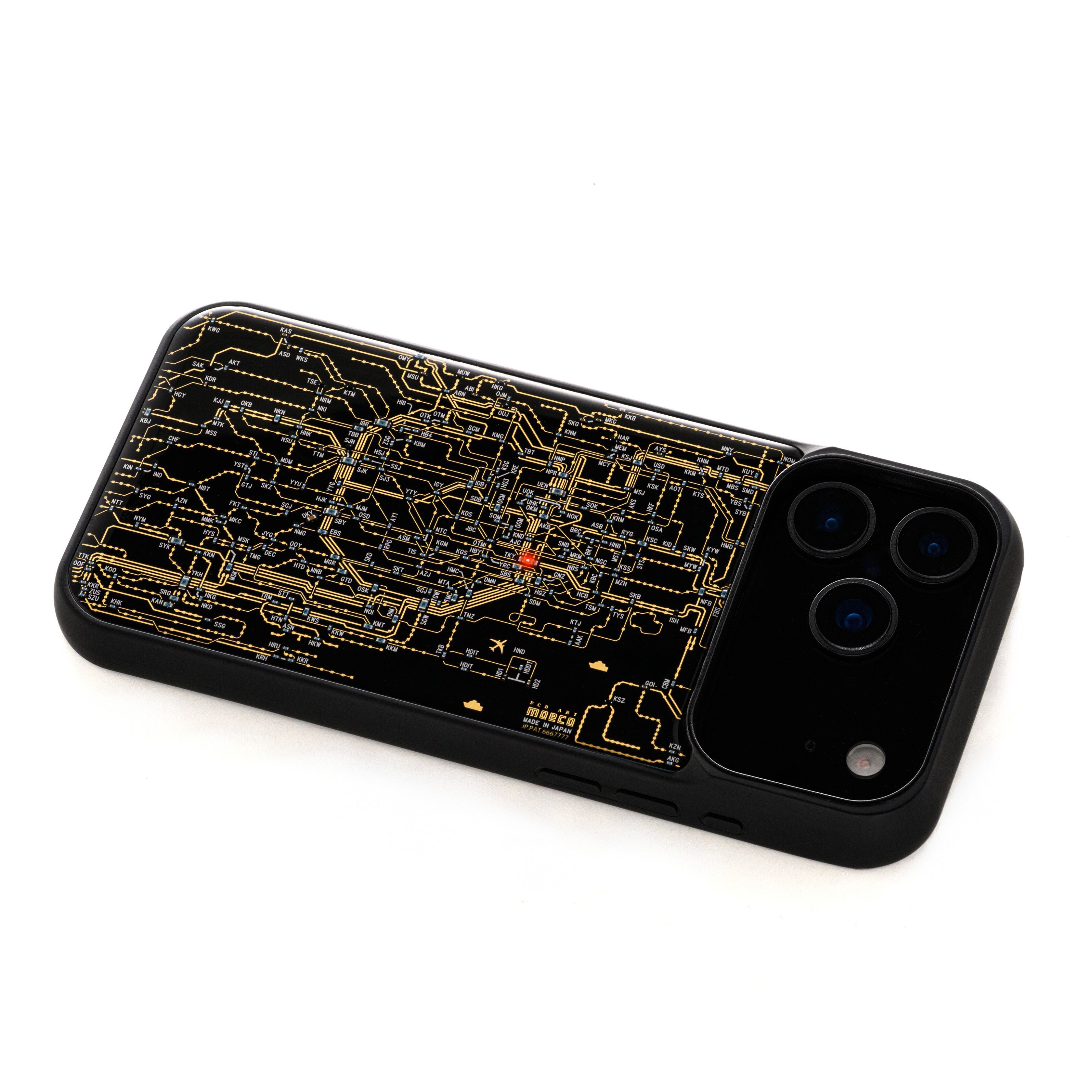 FLASH 東京回路線図 iPhone 17 Pro Max ケース | PCB ART moeco