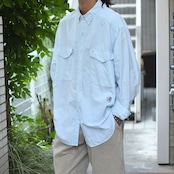 TOMMY HILFIGER 3点留め button down shirt light blue
