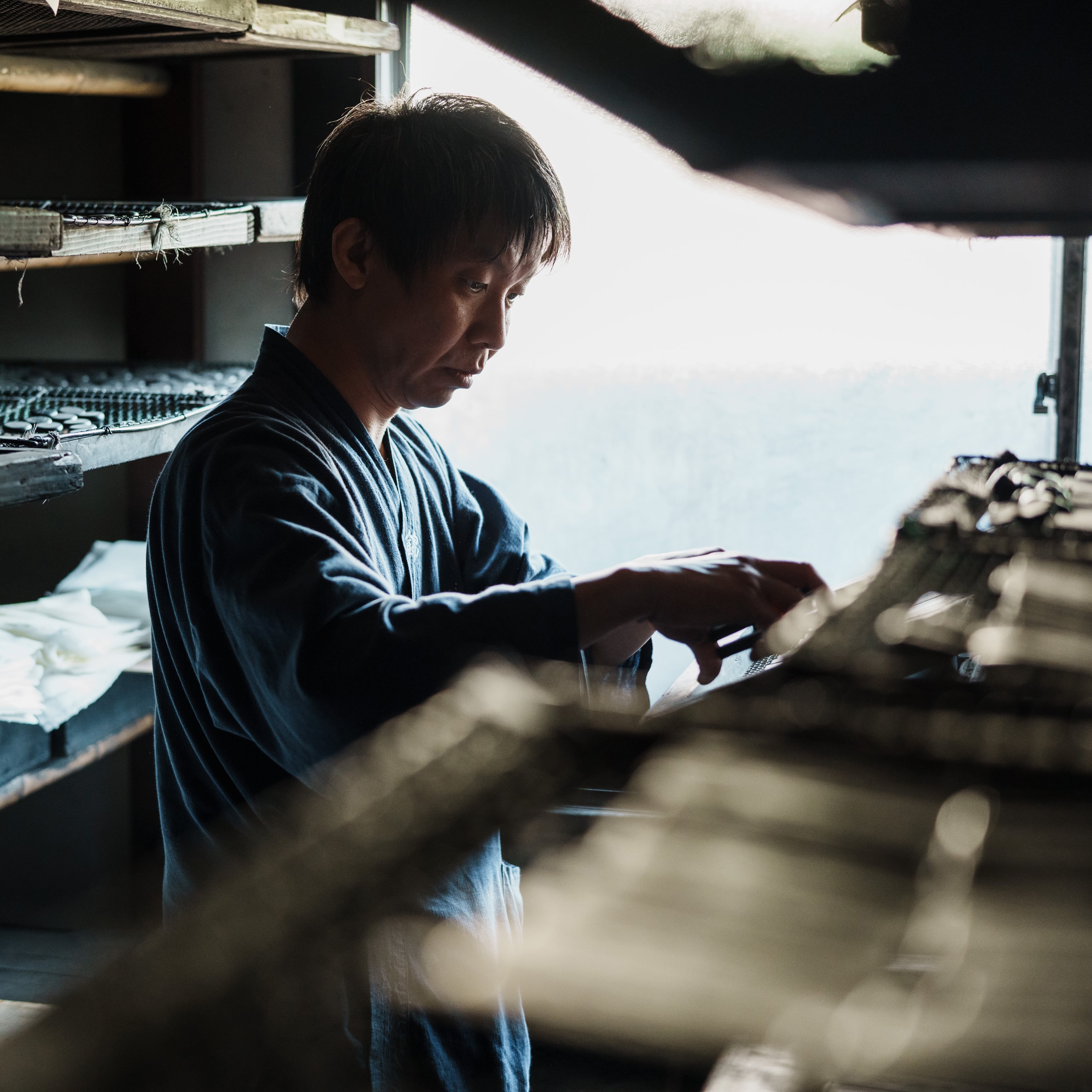 土佐硯 一水工房作】中村硯 +【奈良墨: 錦光園製造】油煙墨 | rimpamura