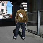 OLD JOE(オールドジョー)STUNNING VELVET SOUVENIR JACKET(Niwatori to Hiyoko)モス