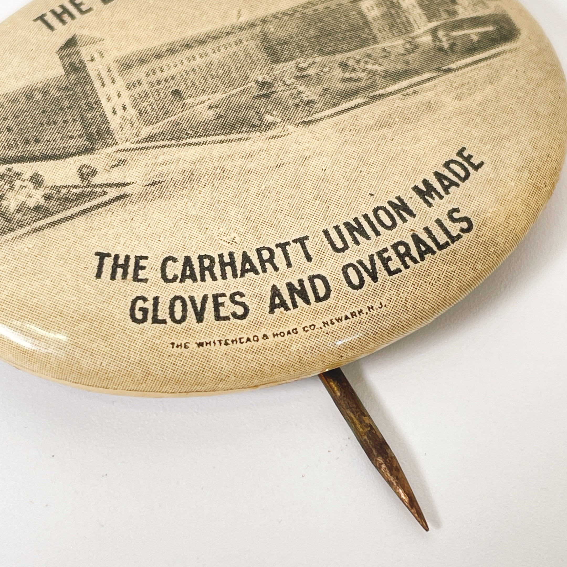 1900's ~ Carhartt Advertising Pin Back | Button Works Store ボタン