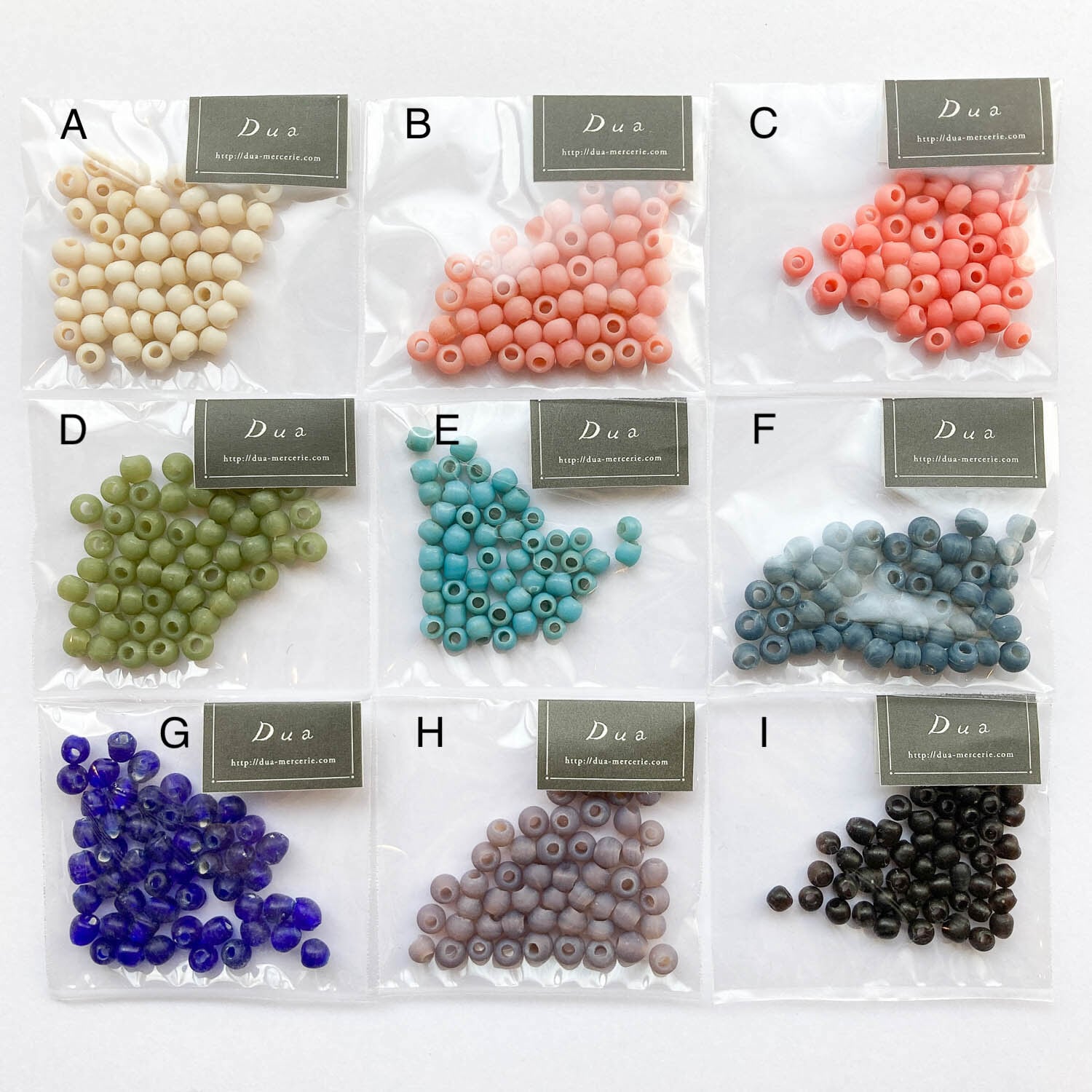 再入荷〉ミニ歪ラウンドガラスビーズパック（50p） | Dua-アクセサリー