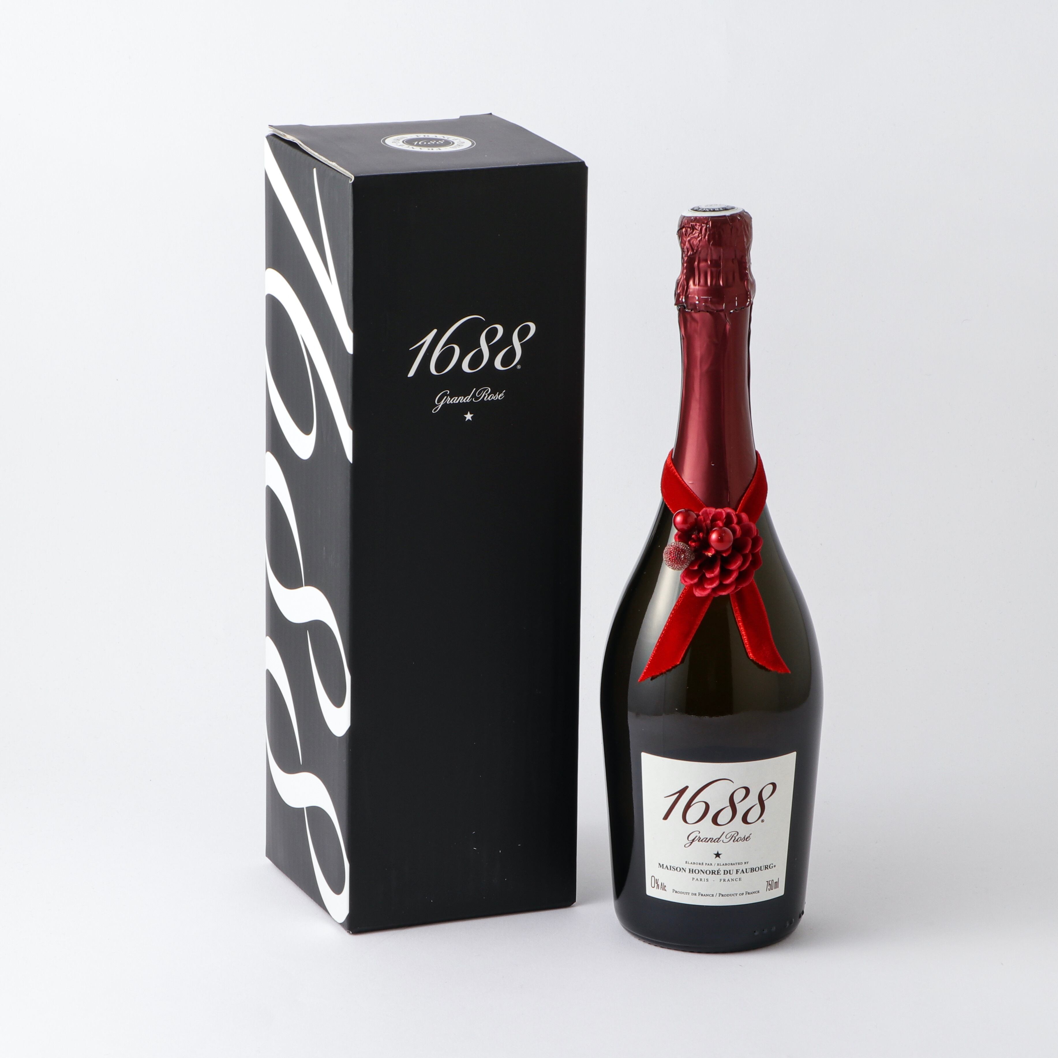 1688 Grand Rosé ペンダントリースセット 【ノンアル】（750ml・箱入り） | 1688 Grand Rosé & Blanc  フランス製ノンアルコールスパークリングワイン 公式通販サイト