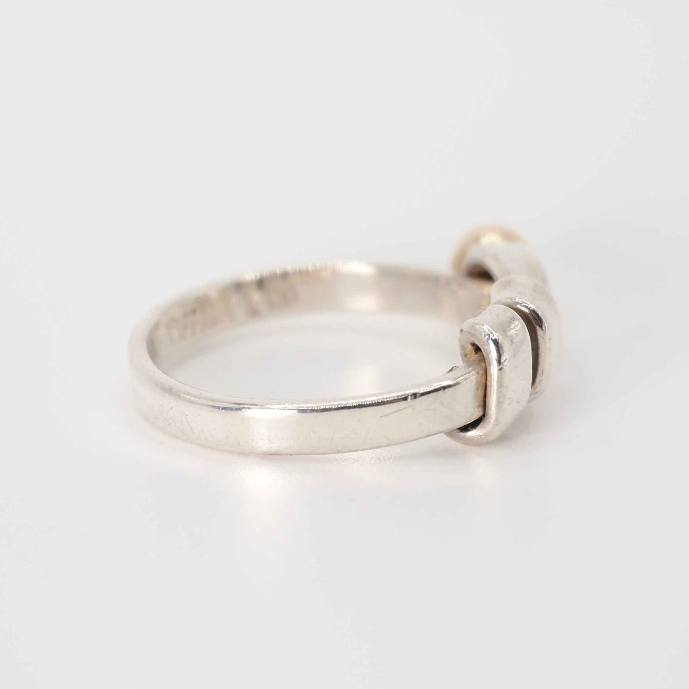 Tiffany&Co. 約9号 フック&アイリング シルバー925 K14 ティファニー