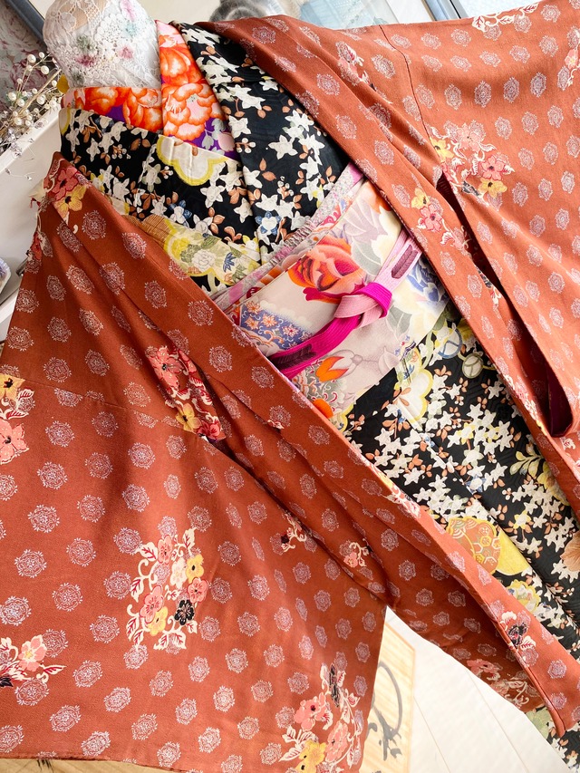 アンティーク長羽織 正絹