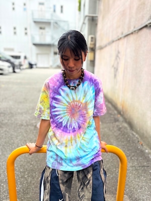 タイダイ Tie-dye Tシャツ Lサイズ カラフル スパイラル Hippies Dye HD26-36
