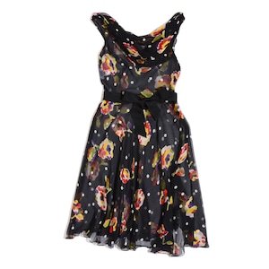 Moschino cheap&chic   floral chiffon  dress