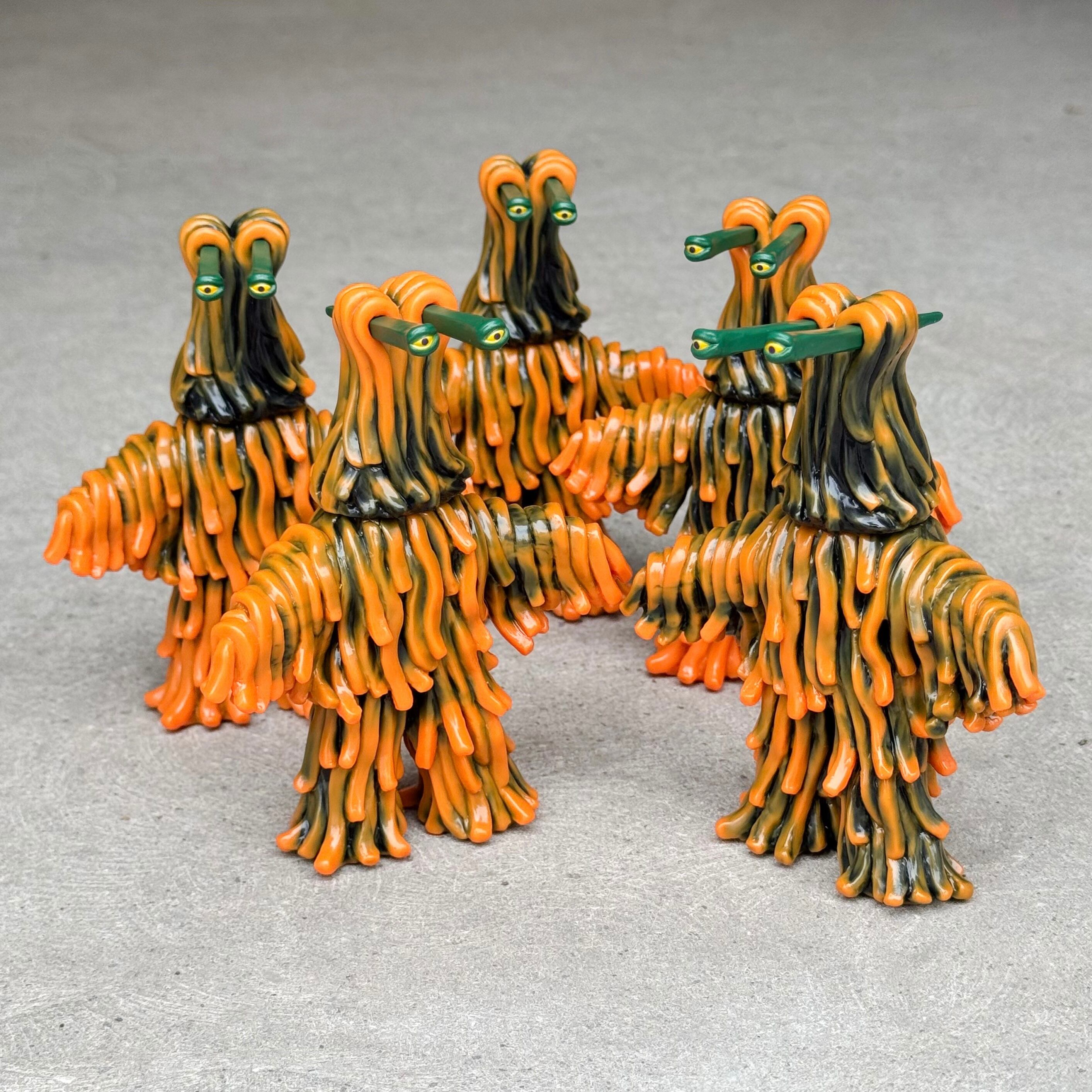 ご当地怪獣 1期カラー ウードン バチルキング ツーン イモラス フグラ