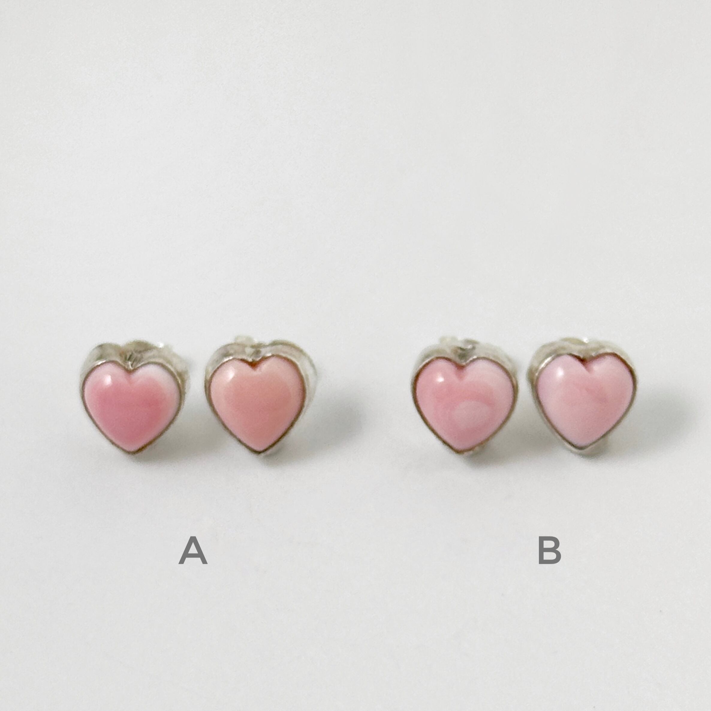 ラスト1】《Indian Jewelry 》 コンク シェル ハート型 スタッドピアス