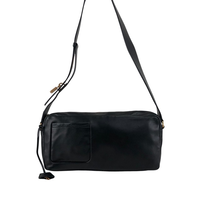 PRADA プラダ ショルダーバッグ ブラック パドロック ナッパレザー スリングバッグ vintage ヴィンテージ オールド thx6f8