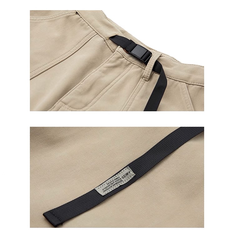 ★DESIGN POCKET STRAIGHT CASUAL WIDE PANTS　　　A0509