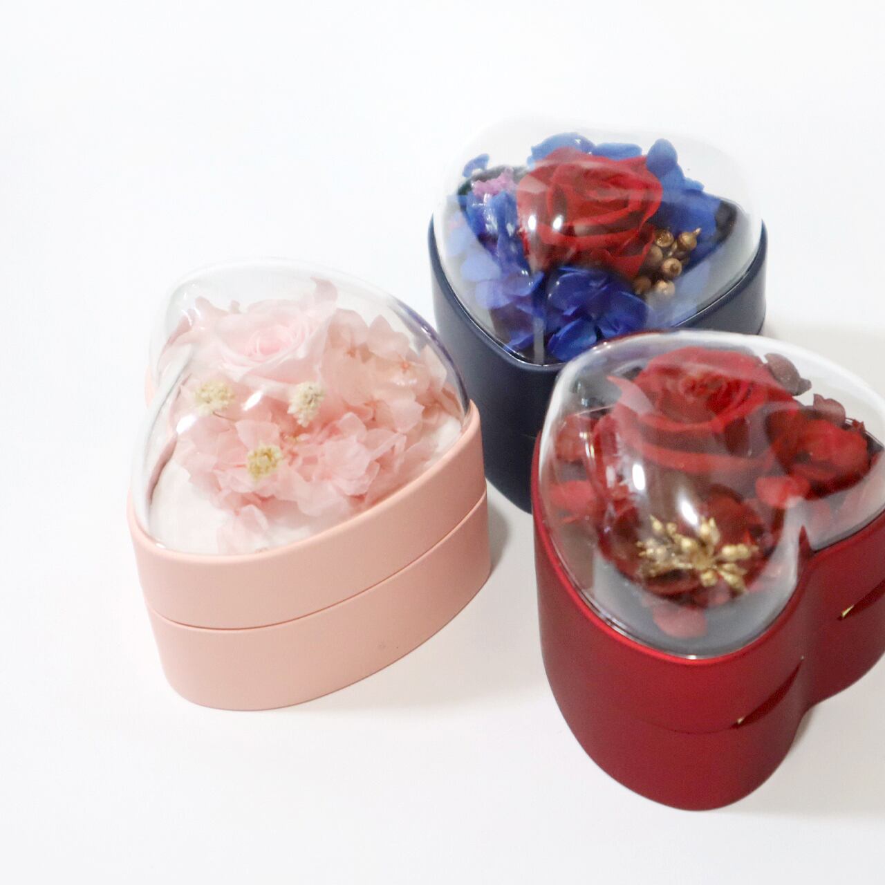 プロポーズリングケース Heart Rose ネイビー | I LOVE YOU STORE by