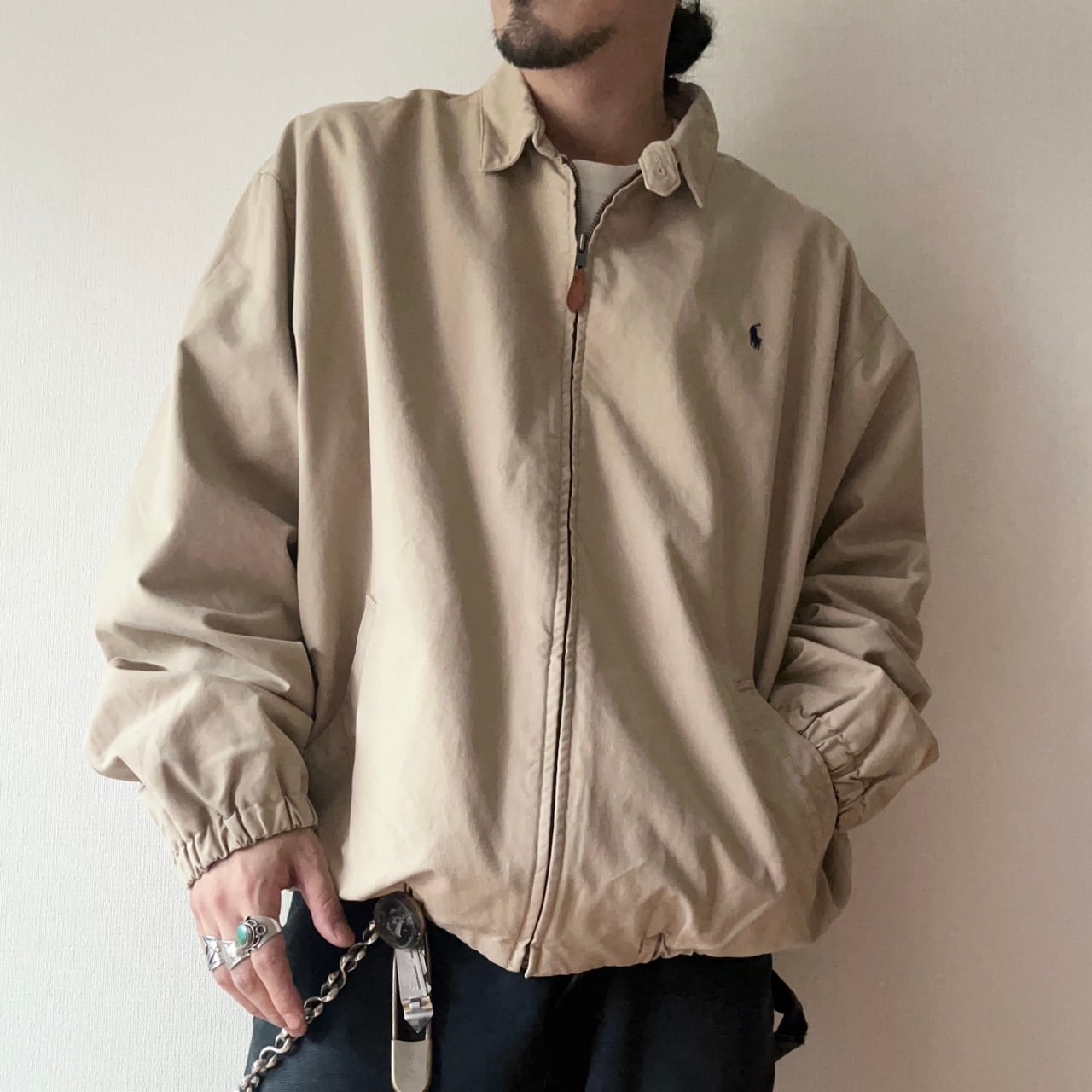 ポロラルフローレン 90s スウィングトップ ドリズラー ヴィンテージ Lサイズ 90's Polo by Ralph Lauren Swing Top Jacket ポロ ラルフローレン