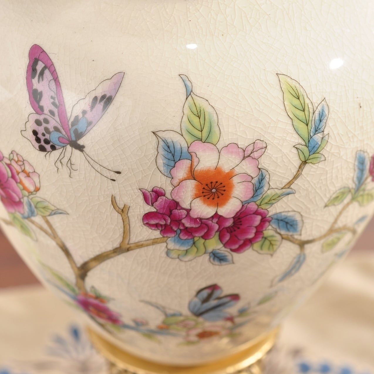 花瓶 フラワーベース 大型 高さ 43cm おしゃれ クラックル ドライ