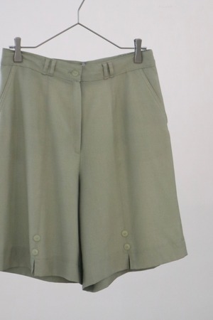 80s-90s Euro mint slit short pants