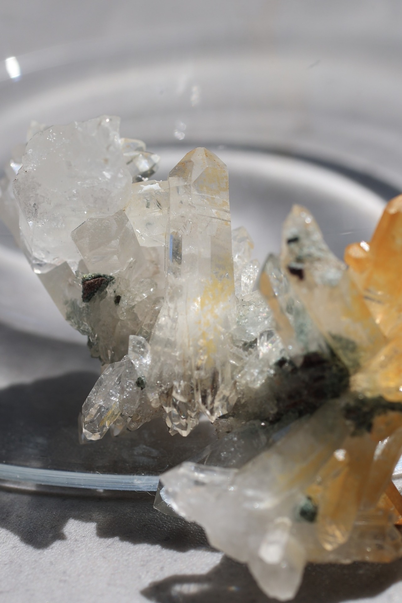 ゴールデンヒーラー × レムリアンクォーツ「朝日の結晶」Golden Healer × Lemurian Quartz ◇ 天然石・鉱物・パワーストーン・原石 | st00325