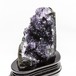 アメジスト クラスター ウルグアイ産 アメジスト 原石 amethyst 台座付属 花型 一点物  182-6461
