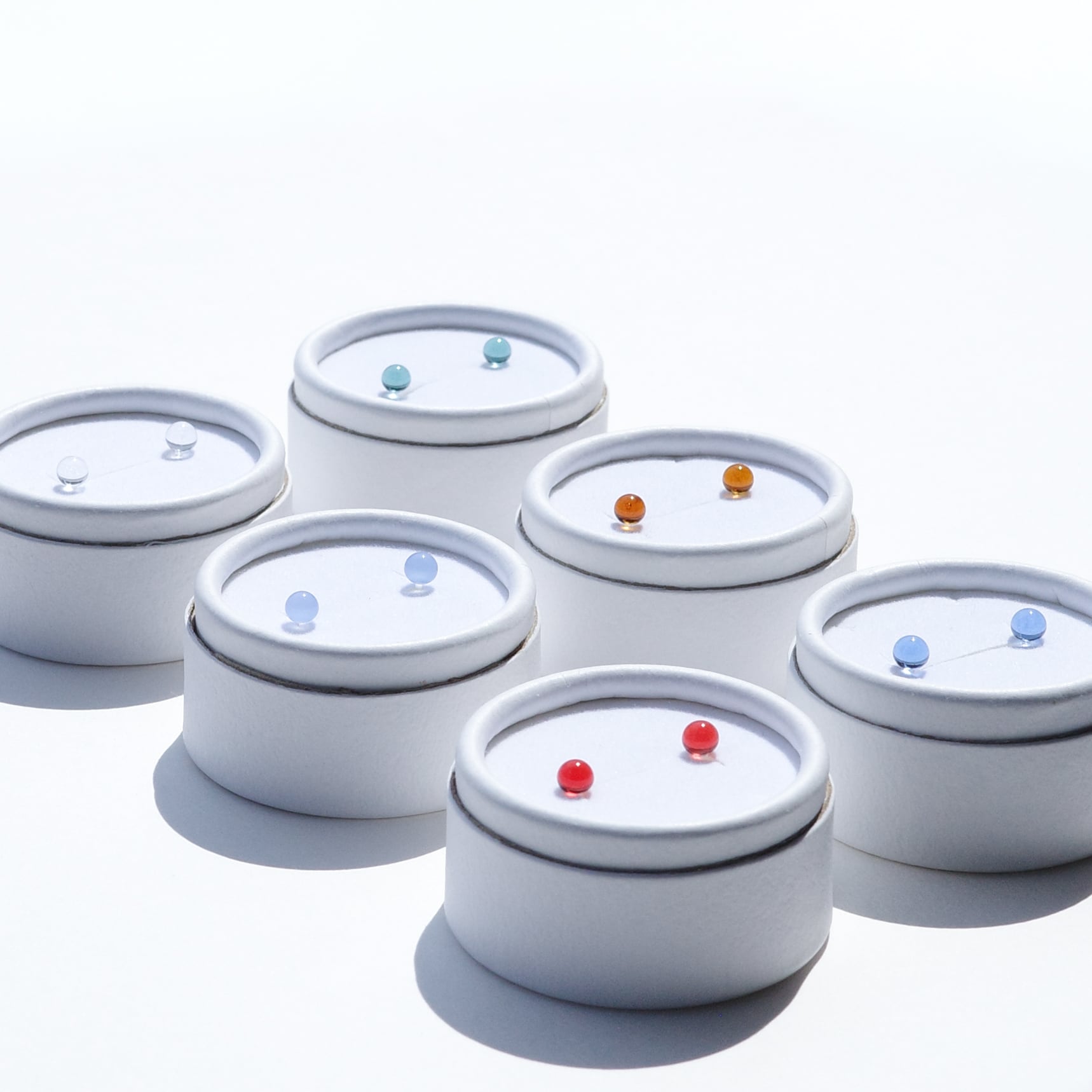 ガラスピアス“cuure“ 【アンバー】 | viska（ヴィスカ）ガラスの