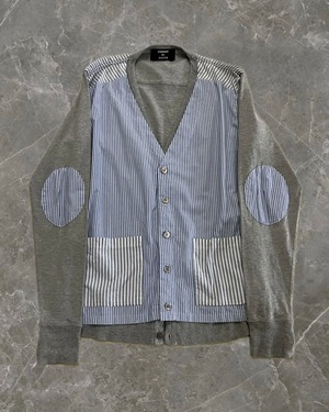 "CABANE de zucca" shirt layered design cardigan