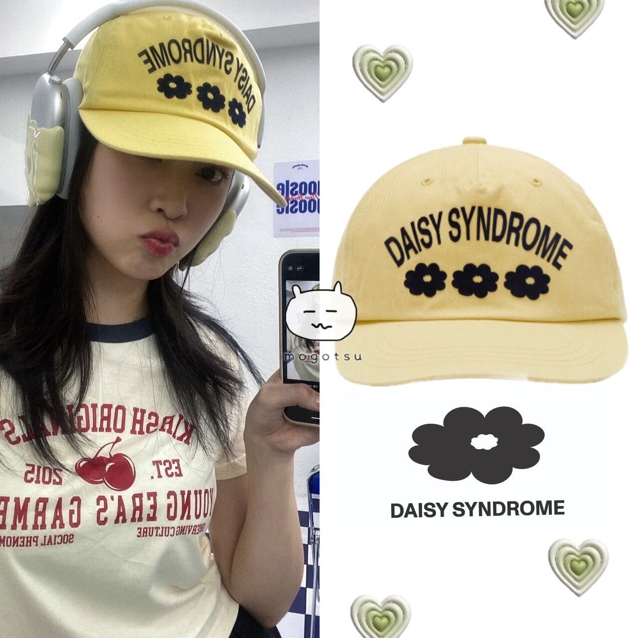 ☆ IZ*ONE ミンジュ 着用！！【DAISY SYNDROME】TRIPLETS BALL CAP