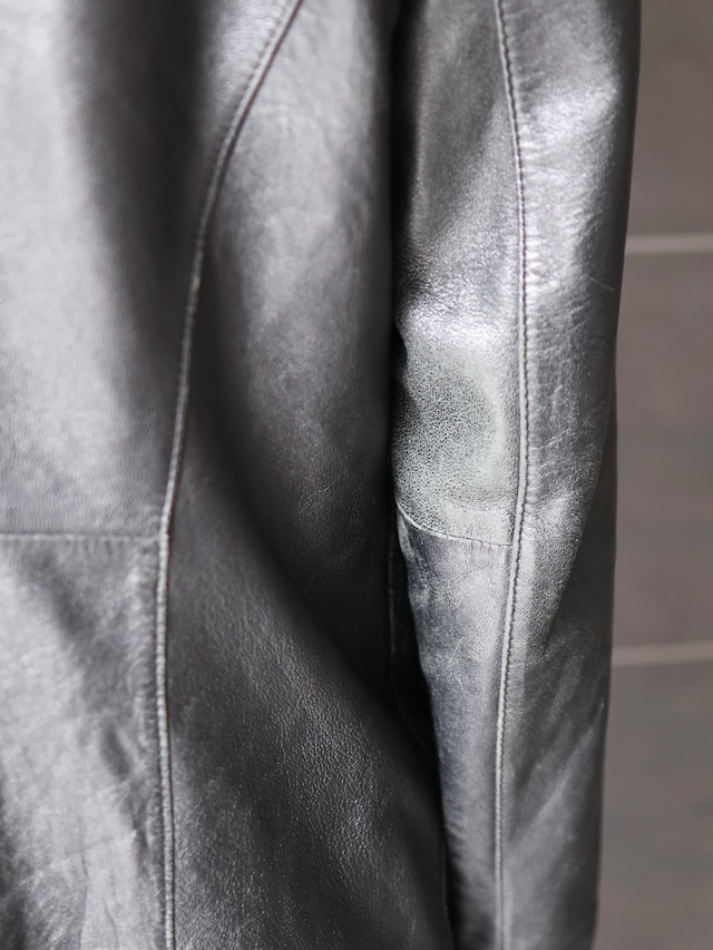 2B leather tailored jacket