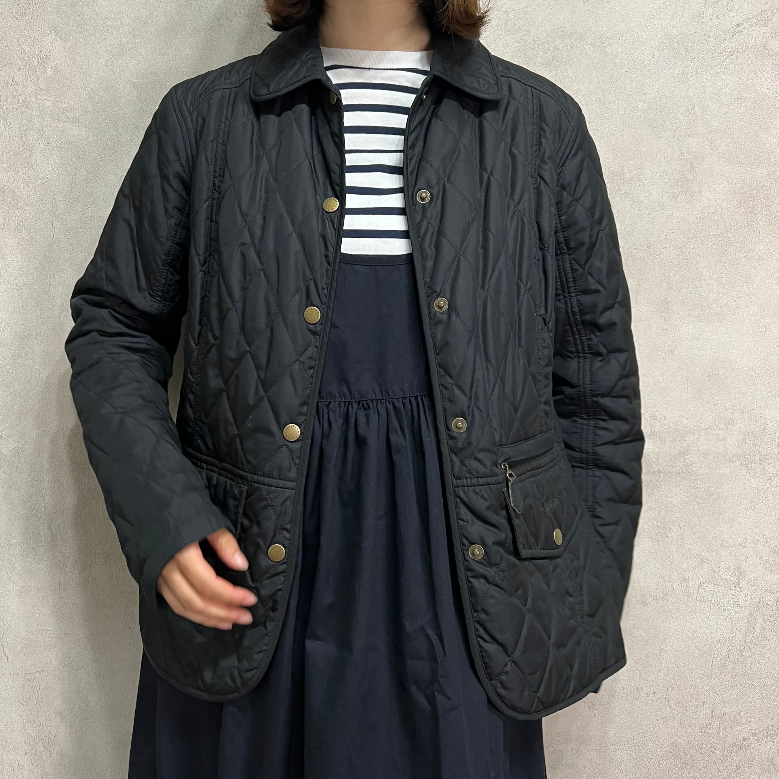 Barbour キルティングジャケット バブアー 黒 38 コート アウター ...