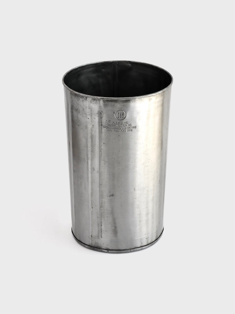 リサイクルスチール ゴミ箱 ラウンド|Recycled Steel Trash Can Round - PUEBCO