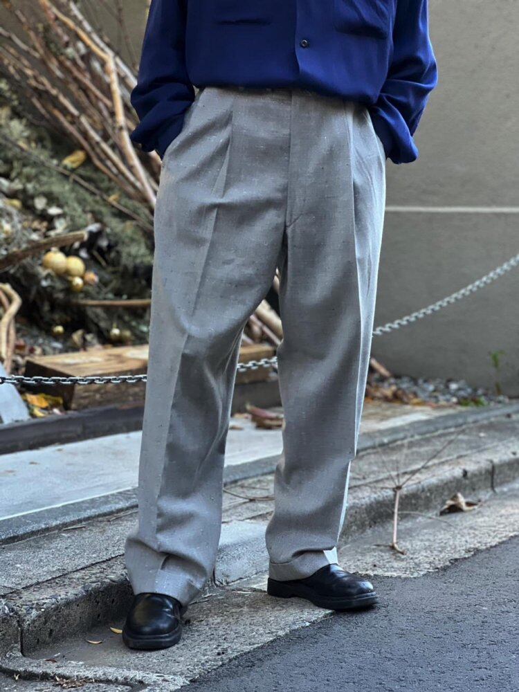 Vintage Nep Wool Trousers [1950s-] Vintage Kasuri Nep Wool