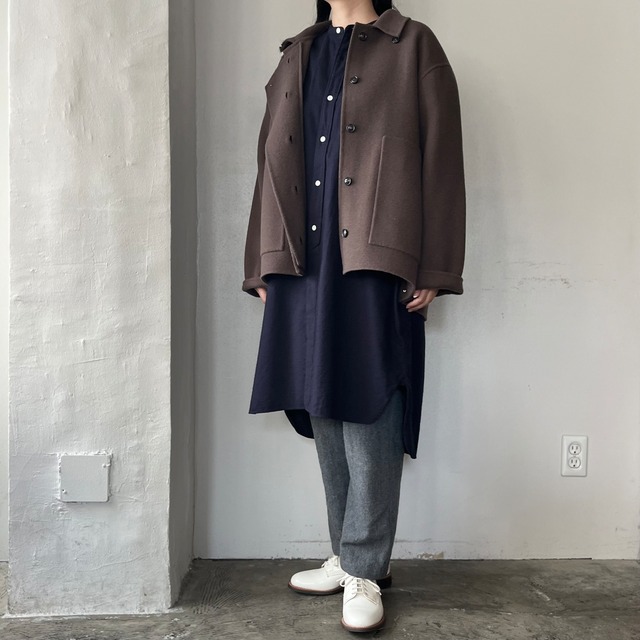 Liyoca　両面ビーバー ハーフコート