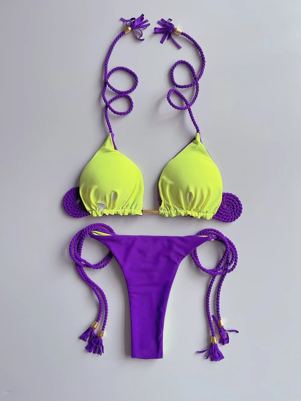 女性用ローカットビキニセット,ツーピース水着,セクシー,腕立て伏せ