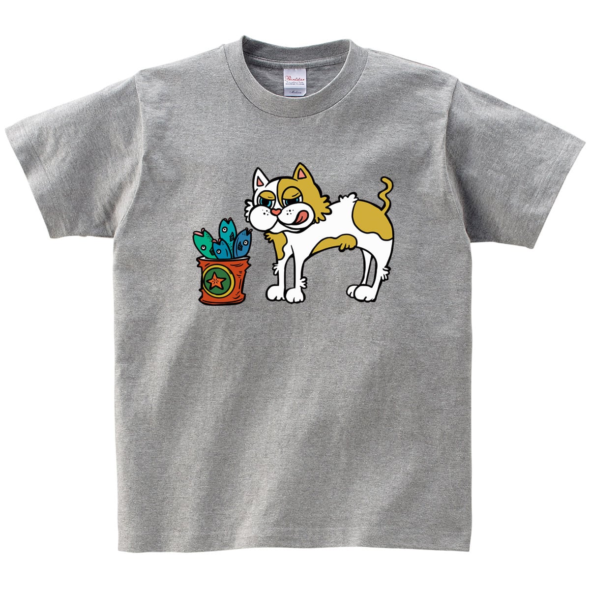 腹ペコ ネコ 猫 Tシャツ cat39 猫服 ねこ柄 猫柄