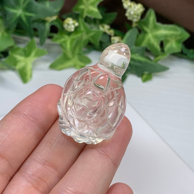 10.透明度高☆親子亀水晶☆