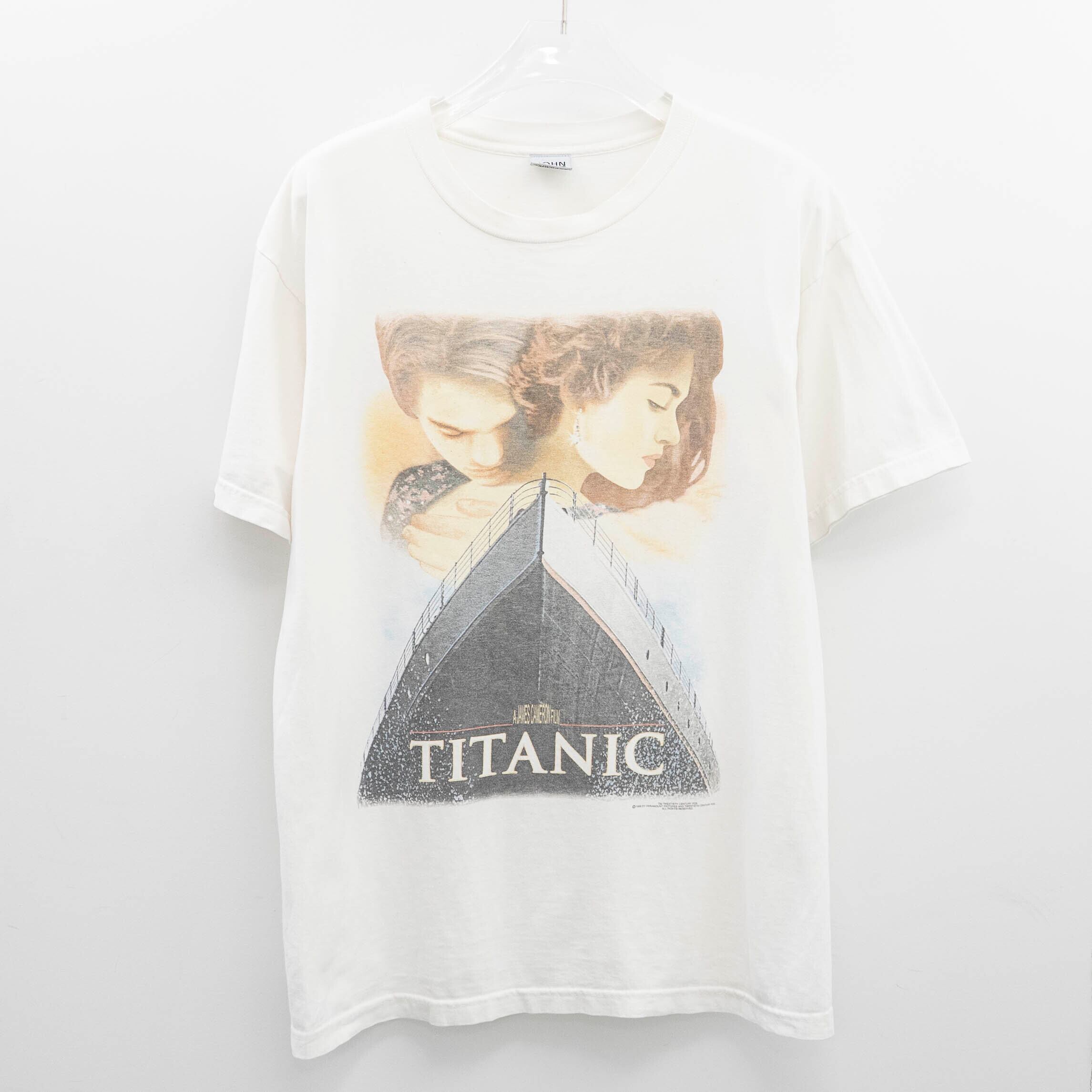 Titanic " Movie Promo White " John Fits XL 【A6-248】