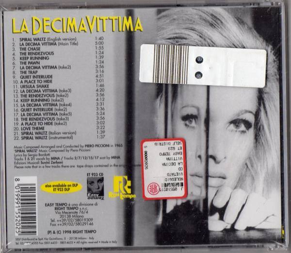 CD】PIERO PICCIONI / La Decima Vittima [Import] | COMPACT DISCO ASIA