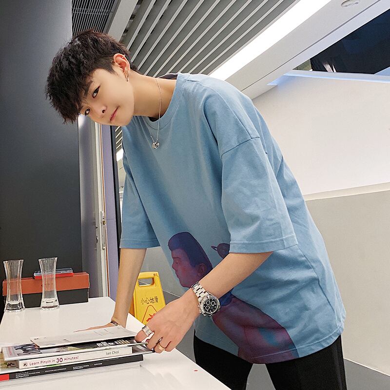 全2色 Tシャツ カットソー プリント カジュアル おしゃれ