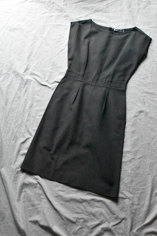 "JIL SANDER" Dark gray sleeveless one-piece