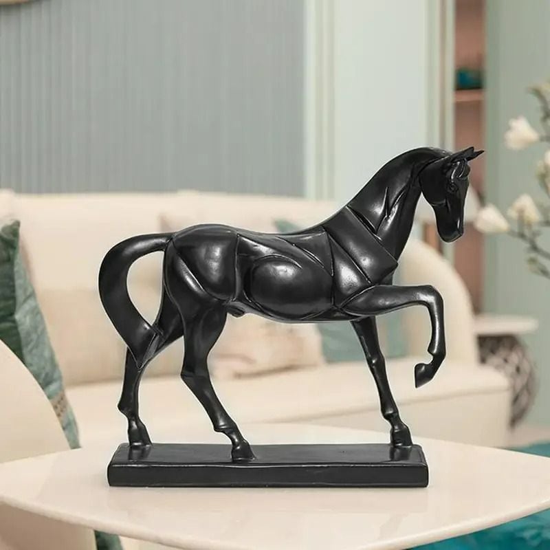 置物 ホース ブラック オブジェ 馬 お洒落 シンプル モダン かっこいい