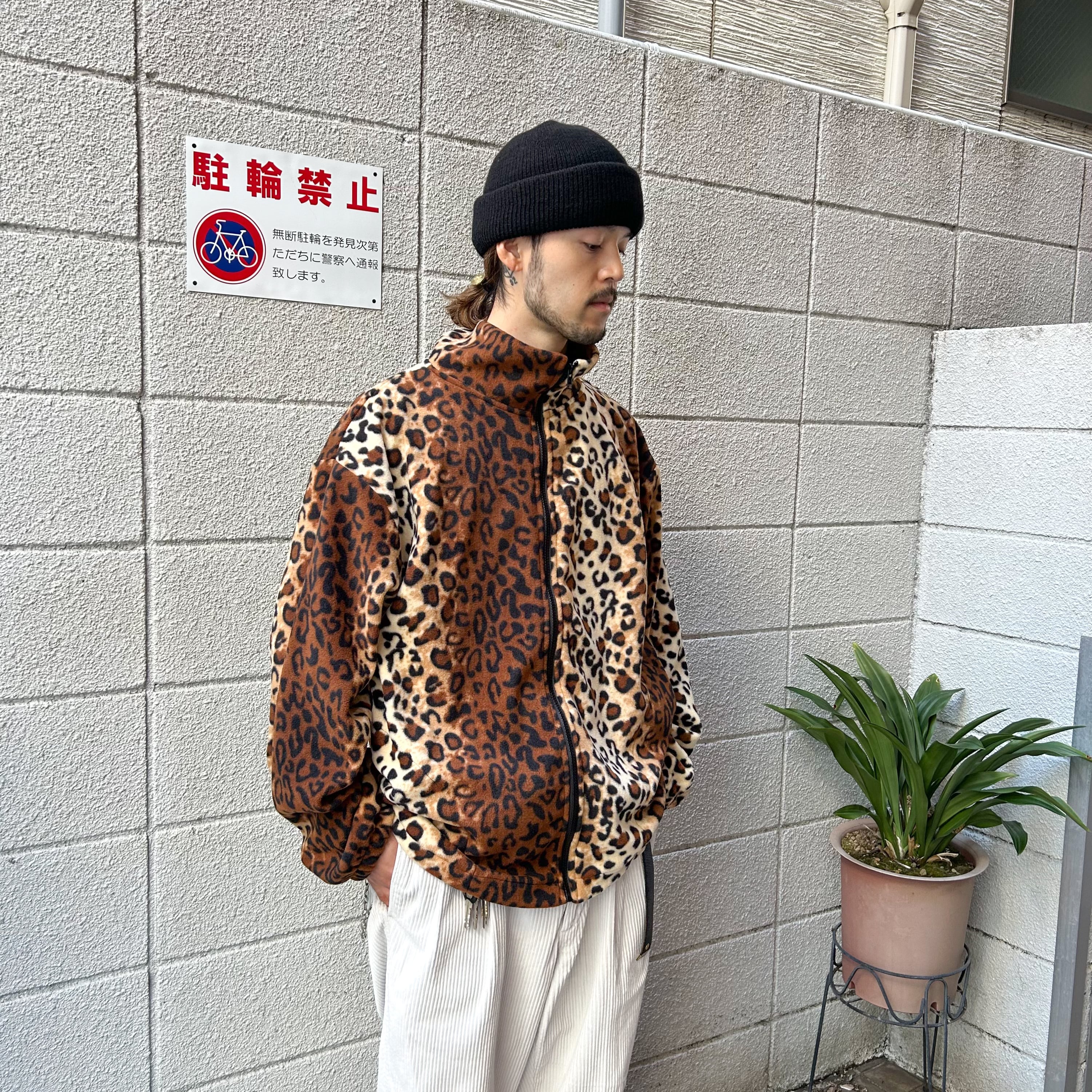 BLACK MOUNTAIN USA製 Leopard Fleece Jacket / ブラック BLACK MOUNTAIN USA製 Leopard Fleece Jacket / ブラック