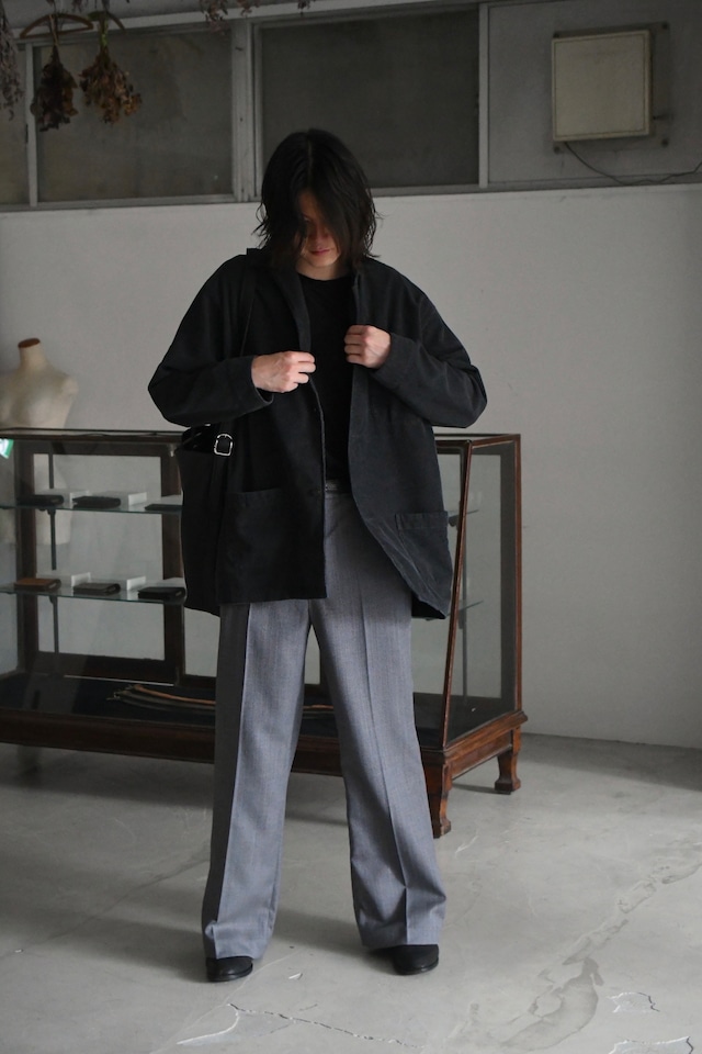 Cale / Stone Washed Corduroy Jacket (Charcoal)
