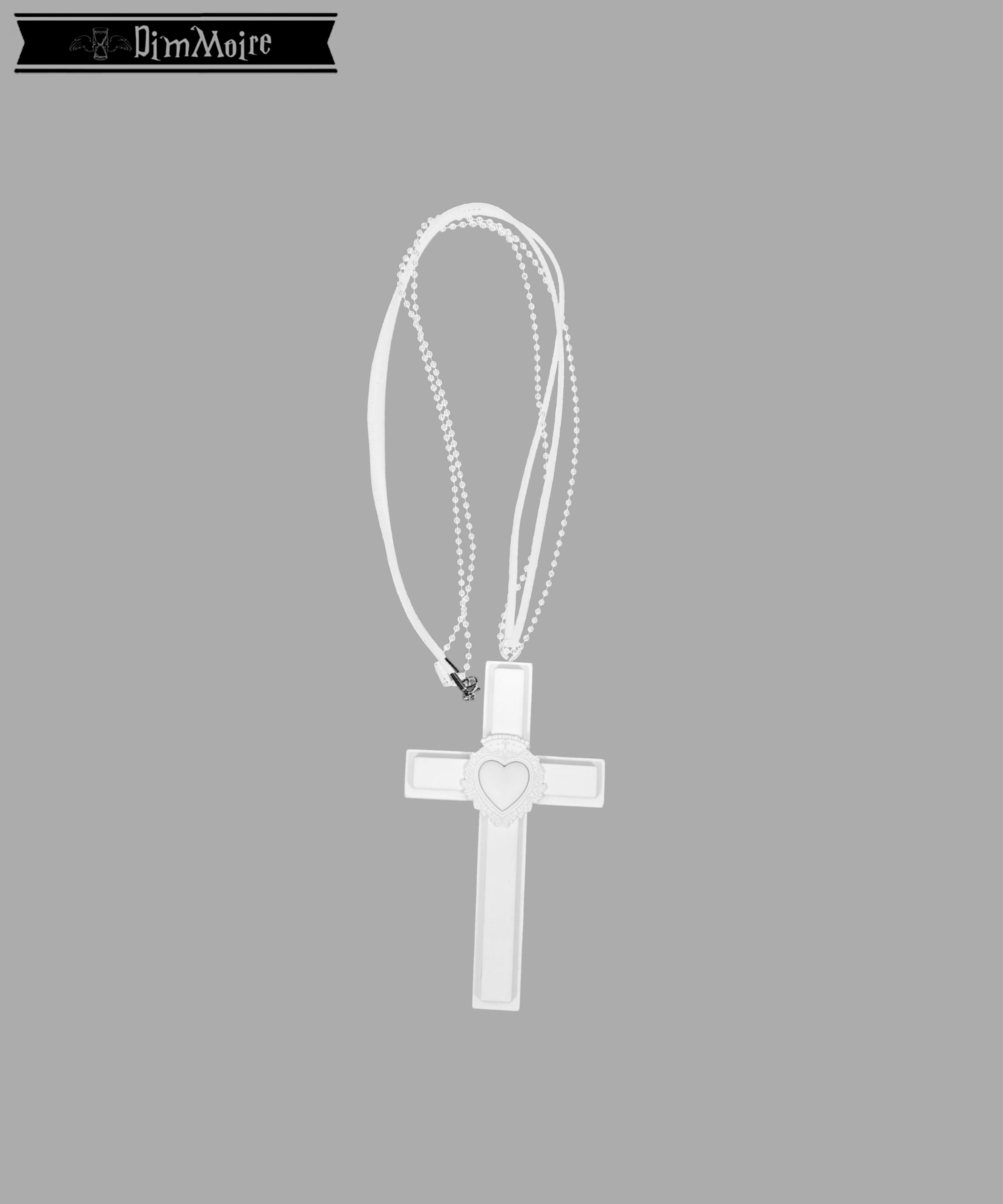 HeartCore十字架ペンダント【White】 | DimMoire
